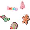Crocs Men’s and Women’s Jibbitz Ornament Pack Shoe Charms | Jibbitz for Crocs(Bright Holiday Ornament Pack)