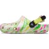 Crocs Unisex Adult Classic Adjustable Slip Resistant Work Clogs(Electric Pink/Multi Marbled)