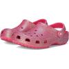 Crocs Unisex Adult Classic Glitter Clogs(Dragon Fruit)