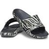 Crocs Unisex Adult Classic Graphic Slides(Black/Zebra Print)
