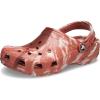 Crocs Unisex Adult Classic Marbled Tie-Dye Clogs(Dark Clay/Multi)