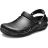 Crocs Unisex-Adult Bistro Clogs, Slip Resistant Work Shoes(Black)