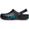 Crocs Unisex-Adult Classic Graphic Clogs(Black/Lightning Bolts)