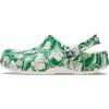 Crocs Unisex-Adult Classic Graphic Clogs(Green Ivory)