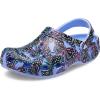 Crocs Unisex-Adult Classic Graphic Clogs(Moon Jelly/Multi Butterfly)