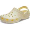 Crocs Unisex-Adult Classic Sparkly Clog, Metallic and Glitter Shoes(Buttercream)