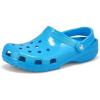 Crocs Unisex-Adult Classic Sparkly Clog, Metallic and Glitter Shoes(Neon Ocean)