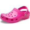 Crocs Unisex-Adult Classic Sparkly Clog, Metallic and Glitter Shoes(Pink Crush)
