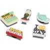 Crocs Unisex-Adult Jibbitz Office Shoe 5-Pack, Charms(The Office 5-Pack 1)