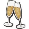Crocs Unisex-Adult Jibbitz Shoe Charms – Drinks Shoe Charm Singles, Charms for Adults, Teens, and Kids(Champagne)