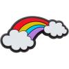 Crocs Unisex-Adult Jibbitz Shoe Charms – LGBTQ+ Pride Shoe Charm Singles, Cute Rainbow Charms for Adults(Rainbow With Clouds)