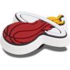 Crocs Unisex-Adult Jibbitz Shoe Charms – NBA Basketball Team Shoe Charm Singles, Sports Charms for Boys and Girls(Miami Heat)