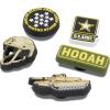 Crocs Unisex-Adult Jibbitz US Military Shoe Charms(Armed Forces Us Army 5-Pack)