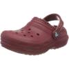 Crocs Unisex-Child Classic Lined Clog(Brick Red)