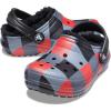 Crocs Unisex-Child Classic Lined Clog(Red Plaid/Black)