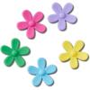 Crocs Unisex’s Jibbitz Shoe Spirit Girls Multi Pack, Charms for Teens(Flower Power 5-Pack)