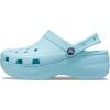 Crocs Women’s Classic Platform Clog(Pure Water)