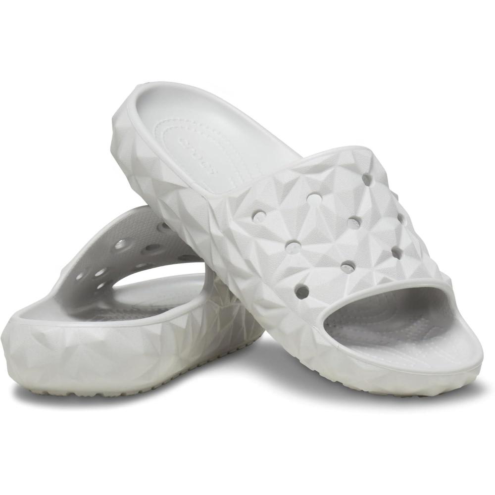 imageCrocs Unisex Adult Classic Geometric V2 SlidesAtmosphere