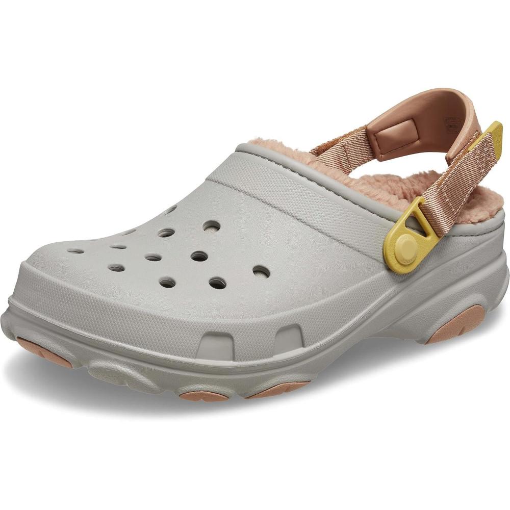 imageCrocs UnisexAdult All Terrain Lined Clogs with Adjustable Heel StrapElephant