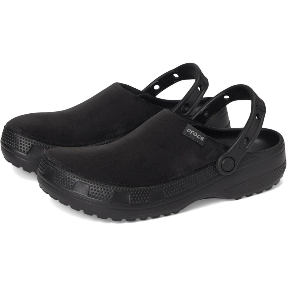 imageCrocs UnisexAdult Classic Crafted Canvas Clogs for Men and WomenBlack Velvet