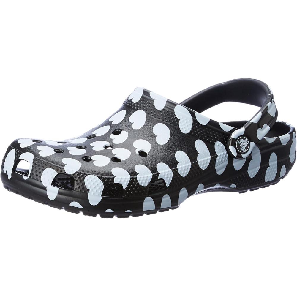imageCrocs Womens Classic Marbled Tiedye ClogsBlackWhite