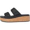 Crocs Unisex-Adult Brooklyn Cork Buckle Sandals Wedge(Black)