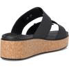 Crocs Unisex-Adult Brooklyn Cork Buckle Sandals Wedge(Black)