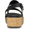 Crocs Women’s Brooklyn Cork Low Wedge Sandal(Black/Black)