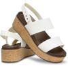 Crocs Women’s Brooklyn Cork Low Wedge Sandal(Chalk)