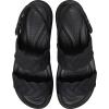 Crocs Women’s Brooklyn Woven Low Wedge Sandal(Black Woven)