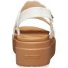 Crocs Women’s Brooklyn Woven Low Wedge Sandal(Chalk Woven)