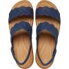 Crocs Women’s Brooklyn Woven Low Wedge Sandal(Navy Woven)
