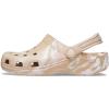 Crocs Women’s Classic Marbled Tie-dye Clogs(Chai/Pink Rose)