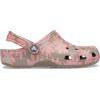 Crocs Women’s Classic Marbled Tie-dye Clogs(Mushroom/Multi Flower)