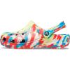 Crocs Women’s Classic Marbled Tie-dye Clogs(Sulphur/Multi)