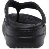 Crocs Women’s Sloane Embellished Wedge Flip Flops(Black Glitter)