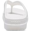 Crocs Women’s Sloane Embellished Wedge Flip Flops(White Glitter)
