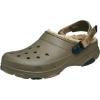 Crocs Unisex-Adult All Terrain Lined Clogs with Adjustable Heel Strap(Walnut)