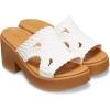 Crocs Women’s Brooklyn Heels(Chalk Woven)
