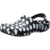 Crocs Women’s Classic Marbled Tie-dye Clogs(Black/White)