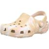 Crocs Women’s Classic Marbled Tie-dye Clogs(Chai/Pink Rose)