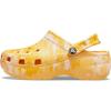 Crocs Women’s Classic Marbled Tie-dye Clogs(Orange Sorbet/Graphic)