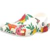 Crocs Women’s Classic Marbled Tie-dye Clogs(White/Floral)