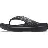 Crocs Women’s Sloane Embellished Wedge Flip Flops(Black Glitter)