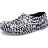 Crocs unisex-adult mens On the Clock Clog, Slip Resistant Shoes(Black/White)