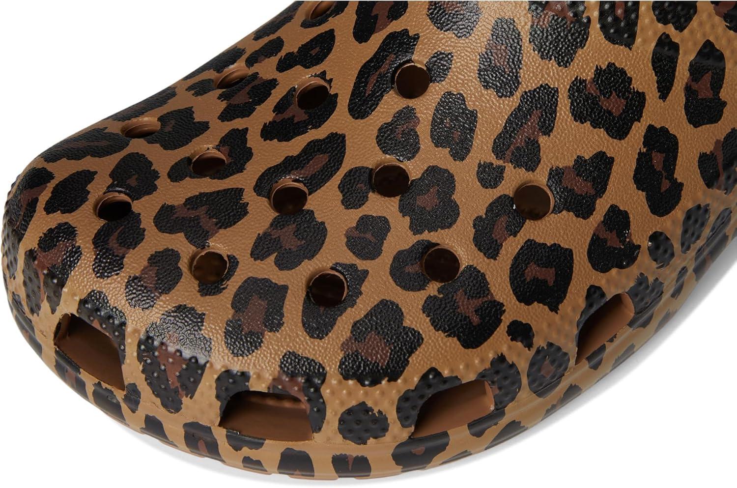 imageCrocs Unisex Classic Graphic Clogs SepiaLeopardSepiaLeopard