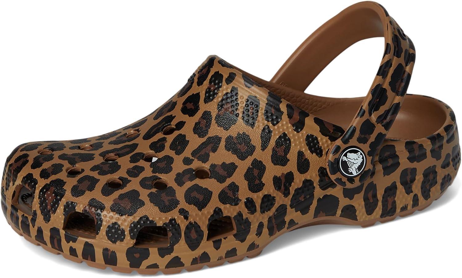 imageCrocs Unisex Classic Graphic Clogs SepiaLeopardSepiaLeopard