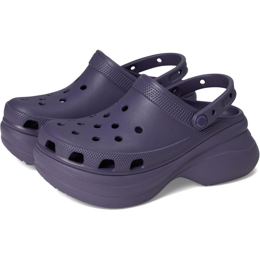 imageCrocs Womens Classic Bae Clogs Platform Shoes for WomenNightshade