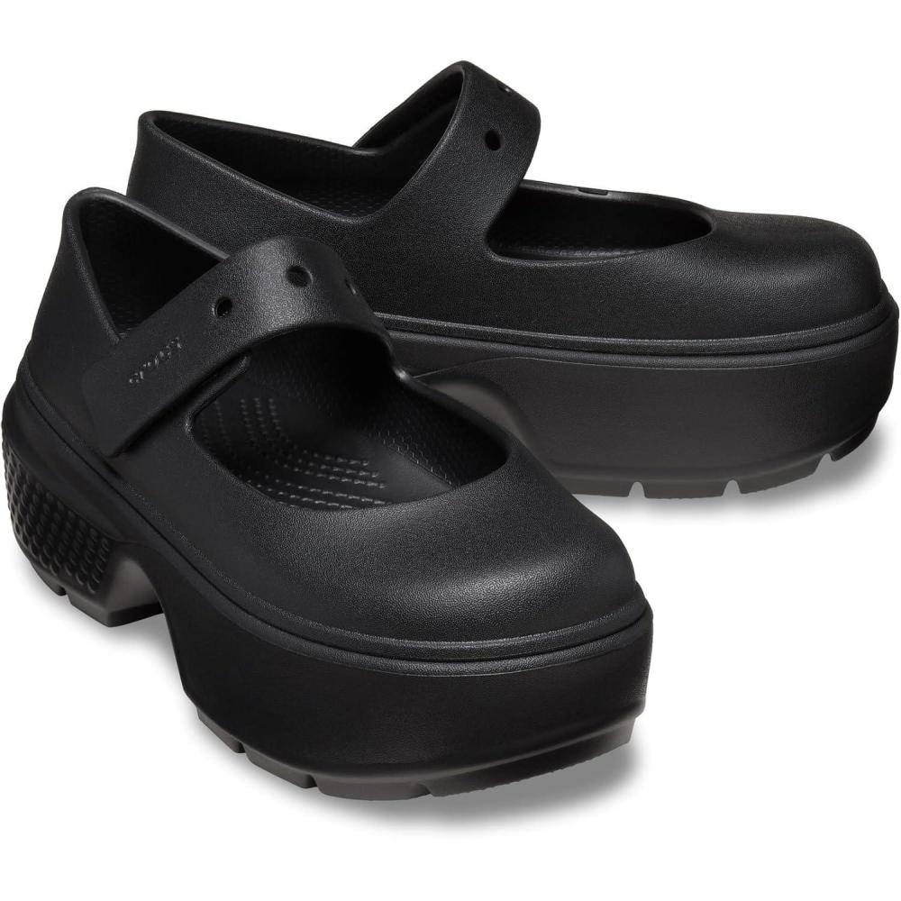 imageCrocs Womens Stomp Mary Janes FlatBlackBlack
