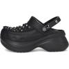 Crocs Women’s Classic Bae Clogs, Platform Shoes for Women(Black Studded)